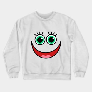 Funny faces cute cartoon expressions tshirt Crewneck Sweatshirt